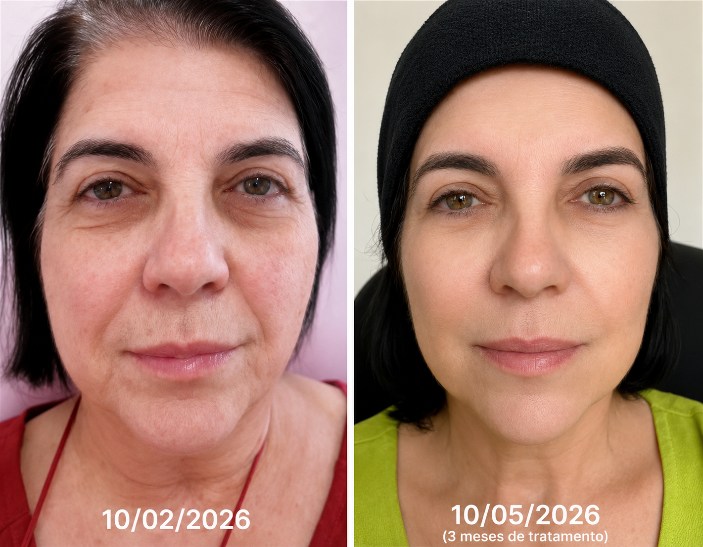 Antes e depois - Vera